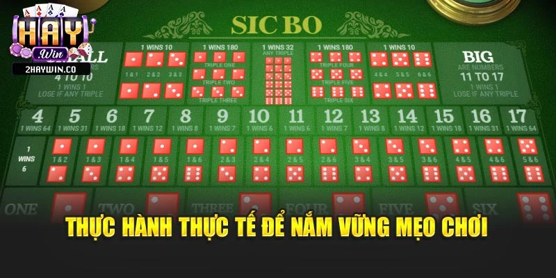 Thực hành thực tế để nắm vững mẹo chơi