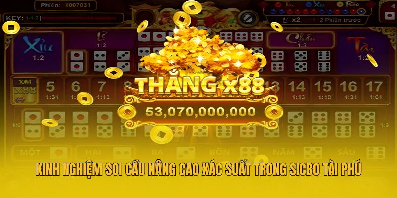 Kinh nghiệm soi cầu nâng cao xác suất trong Sicbo Tài Phú